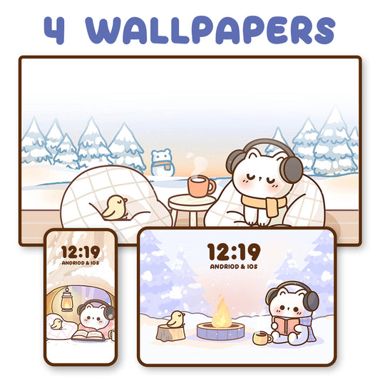 Cozy Winter Wallpapers for Study & Relax ❄️
